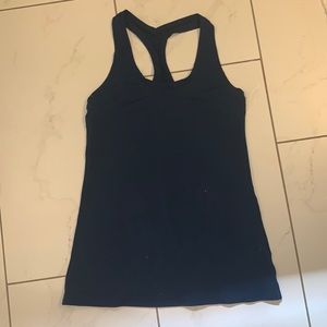 lululemon true navy nulu cool racerback tank top